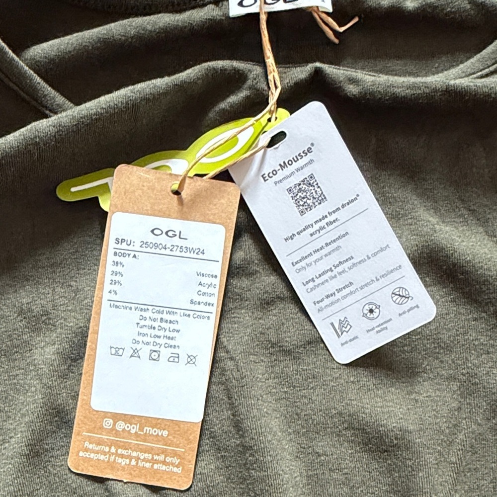 OGL Forest Green Long Sleeve Shirt Small - Picture 3 of 5